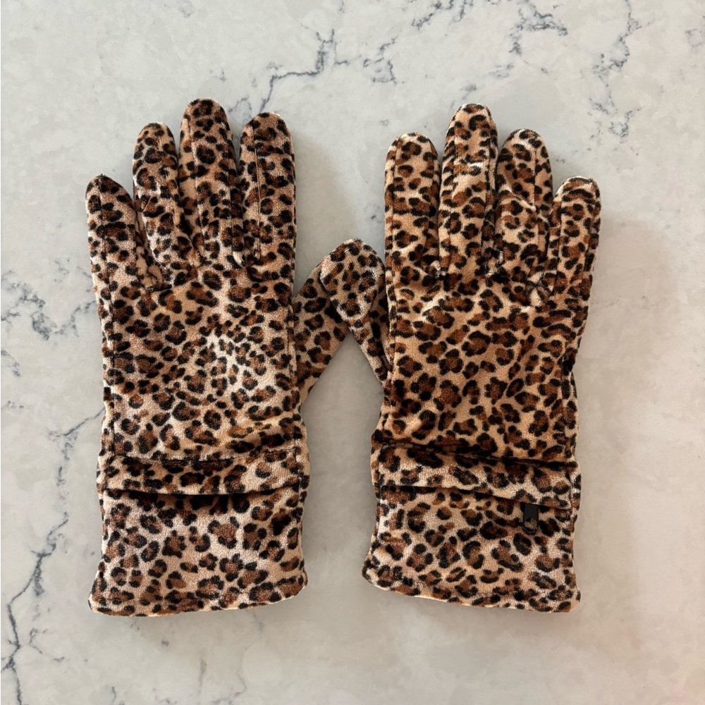 Cheetah Print Dress Gloves with Pocket